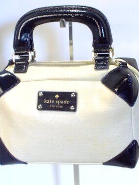 Kate Spade Traveler Trunk Crossbody Bag Black White Handbag Purse